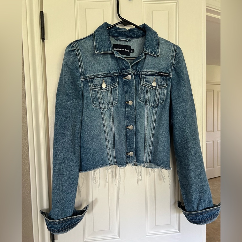 Calvin Klein Cropped Denim Jacket